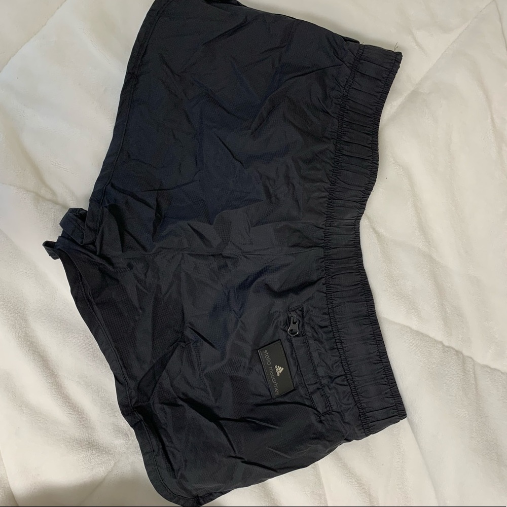 Stella McCartney Adidas Black Side Zipper Shorts
